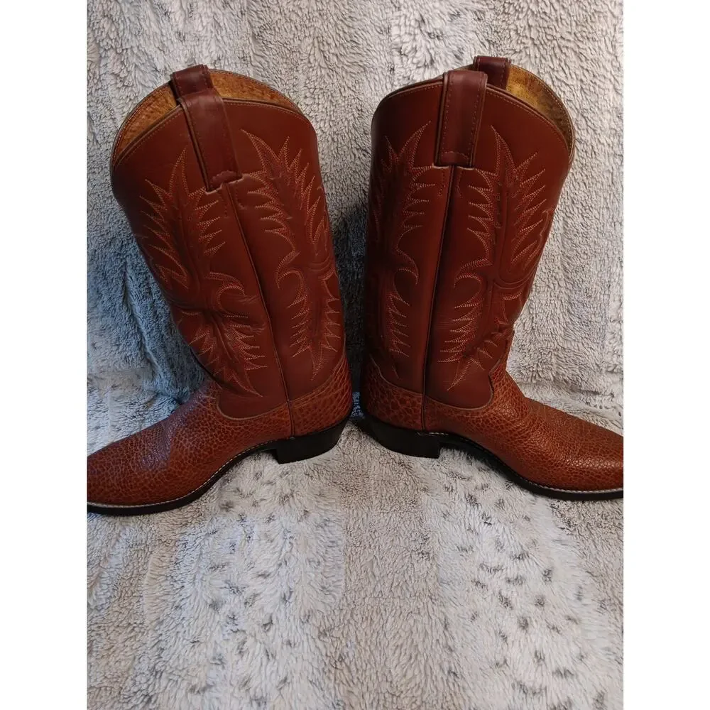 Vintage Tony Lama Boots Size 10 Made In Mexico Leather
